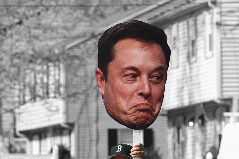 Графік падіння акцій Tesla