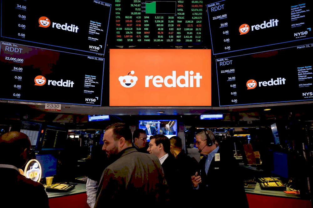 Графік фінансових результатів Reddit