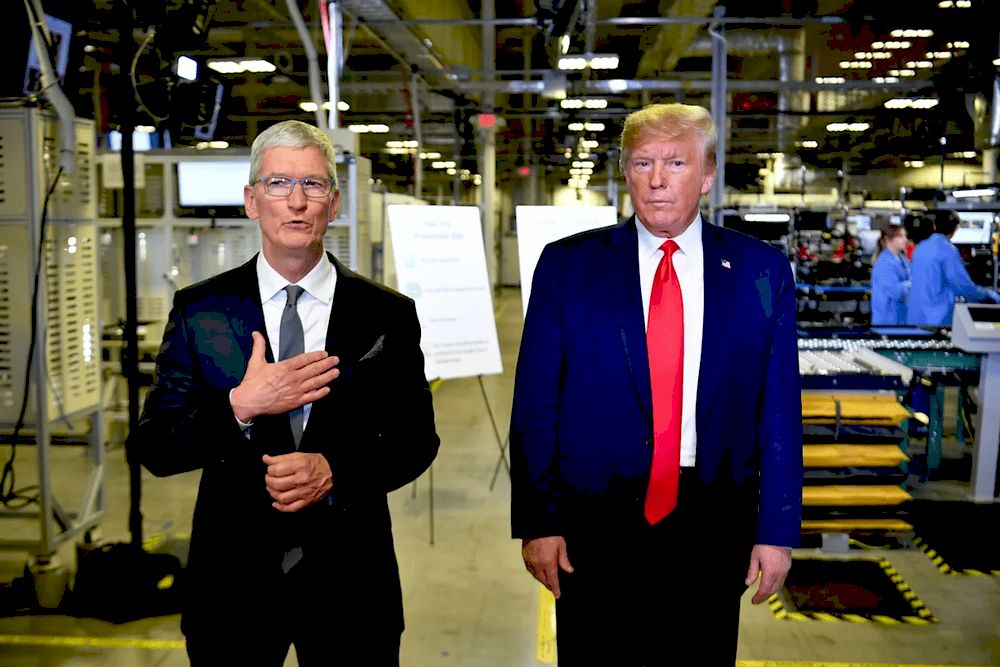 Apple announces $100 billion investment in US manufacturing