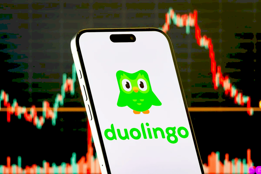 Графік акцій Duolingo