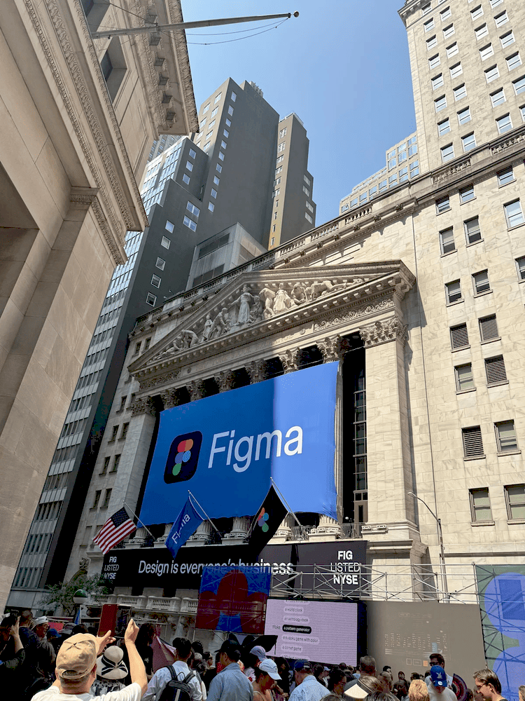 Графік акцій Figma після IPO