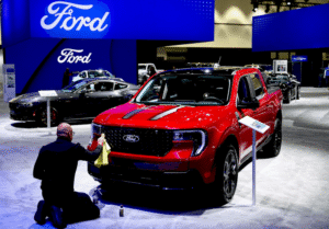 Графік зростання продажів автомобілів Ford, Kia та Hyundai