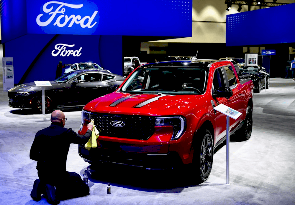 Графік зростання продажів автомобілів Ford, Kia та Hyundai