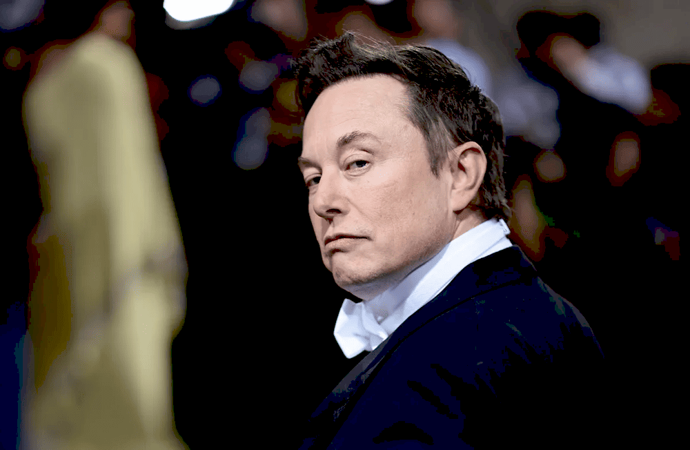 Ілон Маск під час прес-конференції Tesla