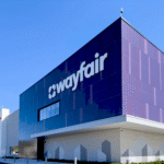 Графік фінансових результатів Wayfair і PayPal