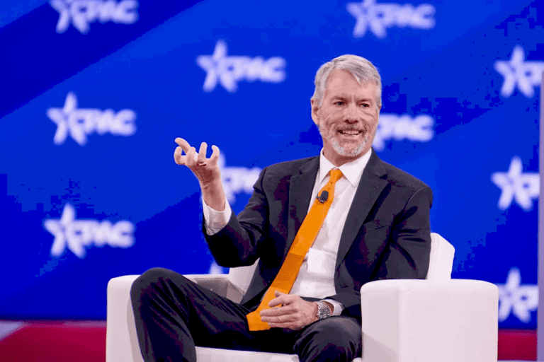 Майкл Сейлор під час виступу