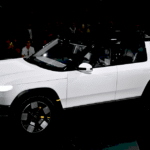 Rivian electric vehicles in production
