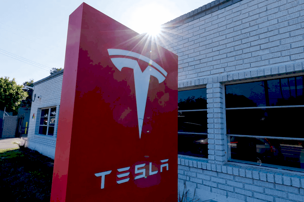 Графік акцій Tesla